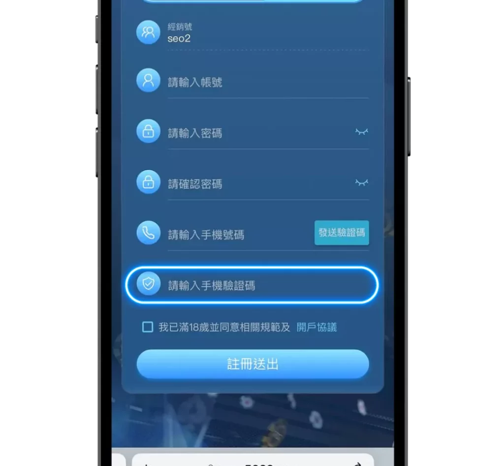 Step4: 輸入【驗證碼】