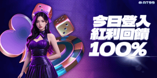 登入就領100%紅利！