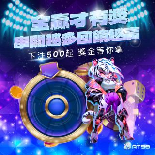 串關越多回饋越高 下注500起